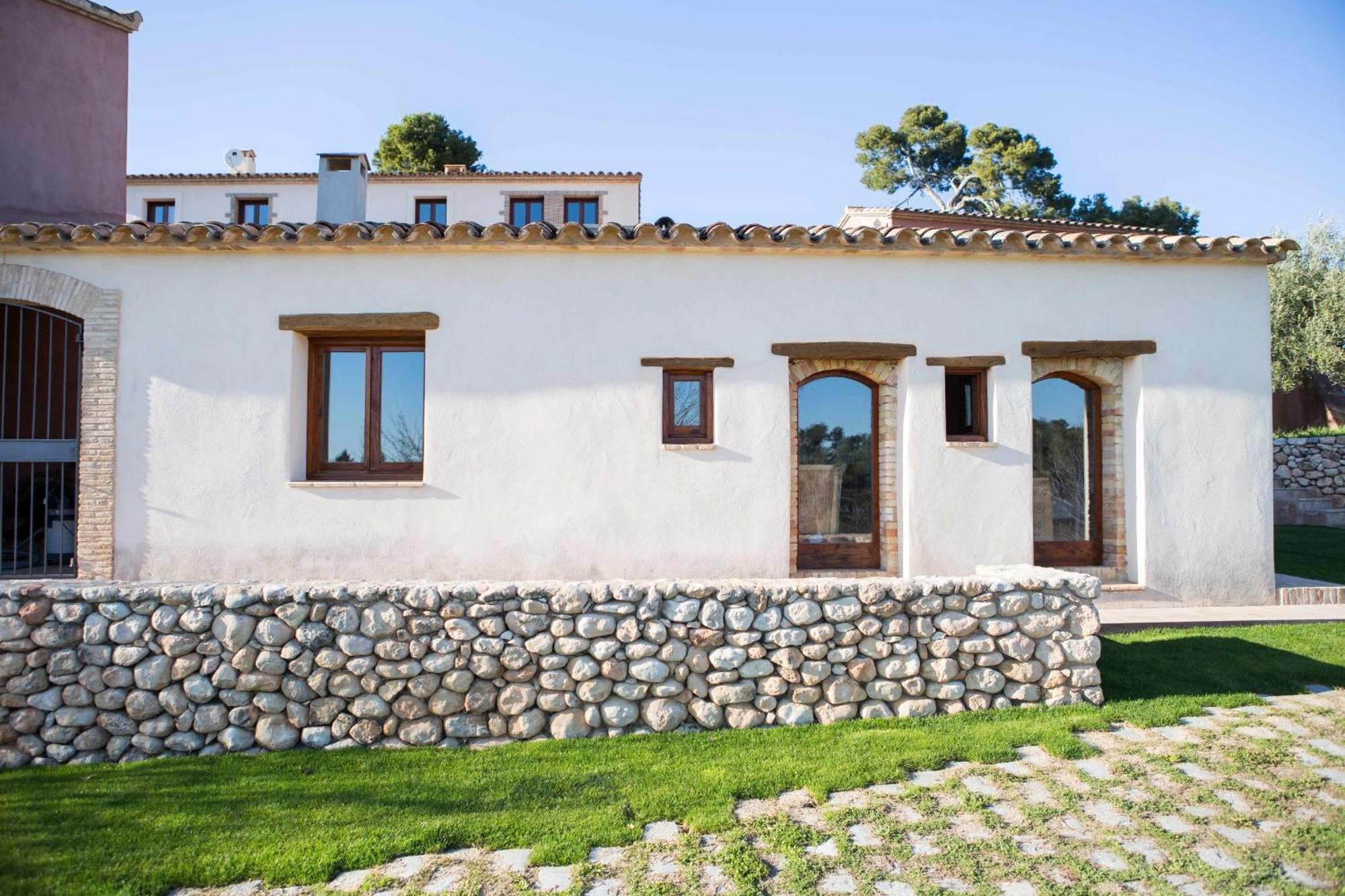 Casa Rural Masia Les Apieres El Pla de Manlleu Buitenkant foto